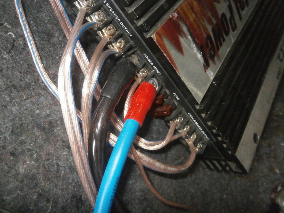 подключение 4хканального усилителя Crunch PZN-4250 на тыл и фронт ...