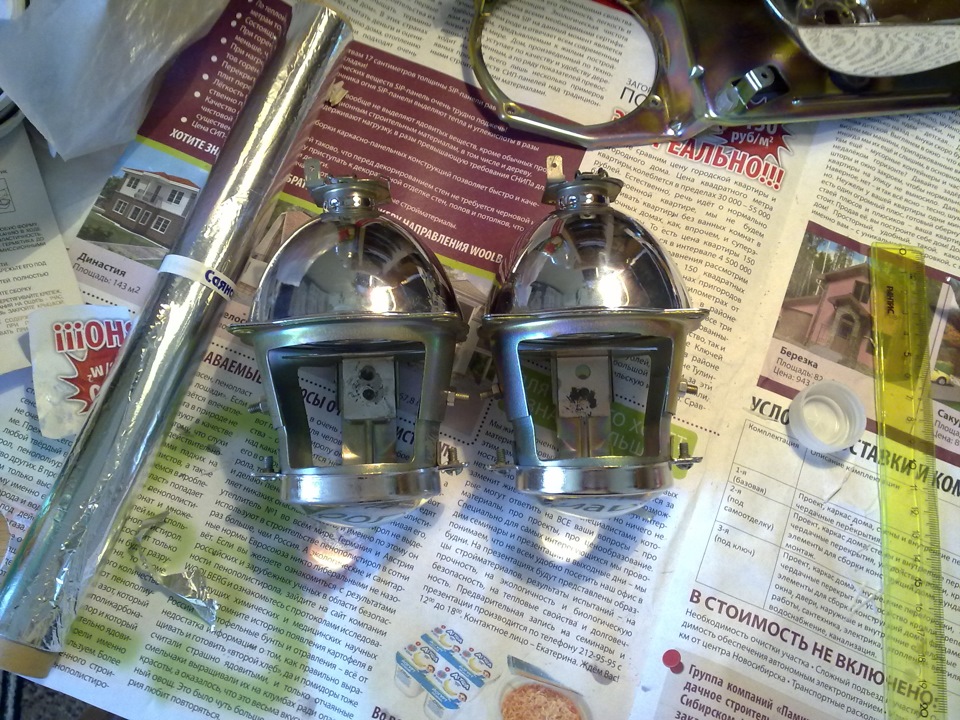 Доработка фар Киржач + ангельские глазки — Lada 21124, 1,6 л, 2006 года ...