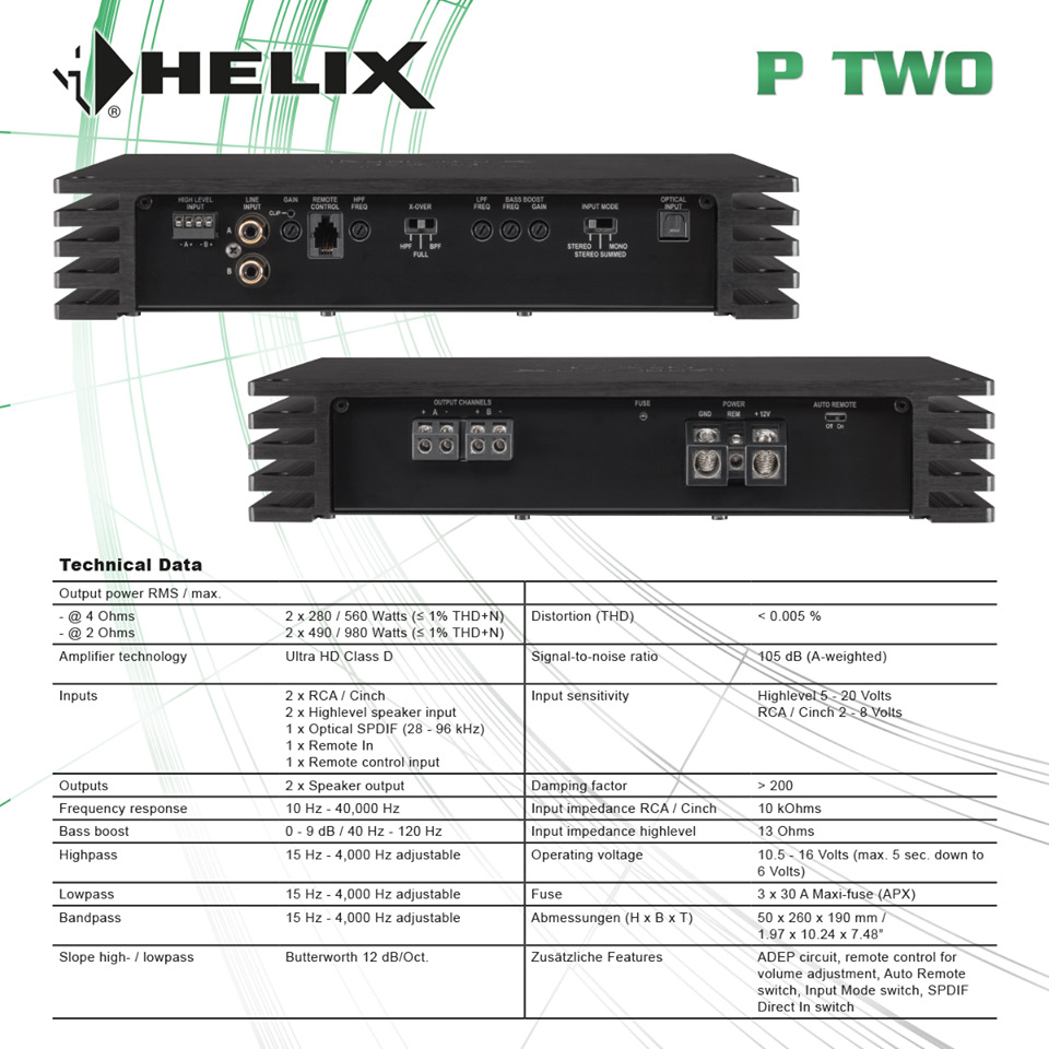 Helix P Two — мощный двухканальный усилитель с встроенным ЦАП. — DRIVE2