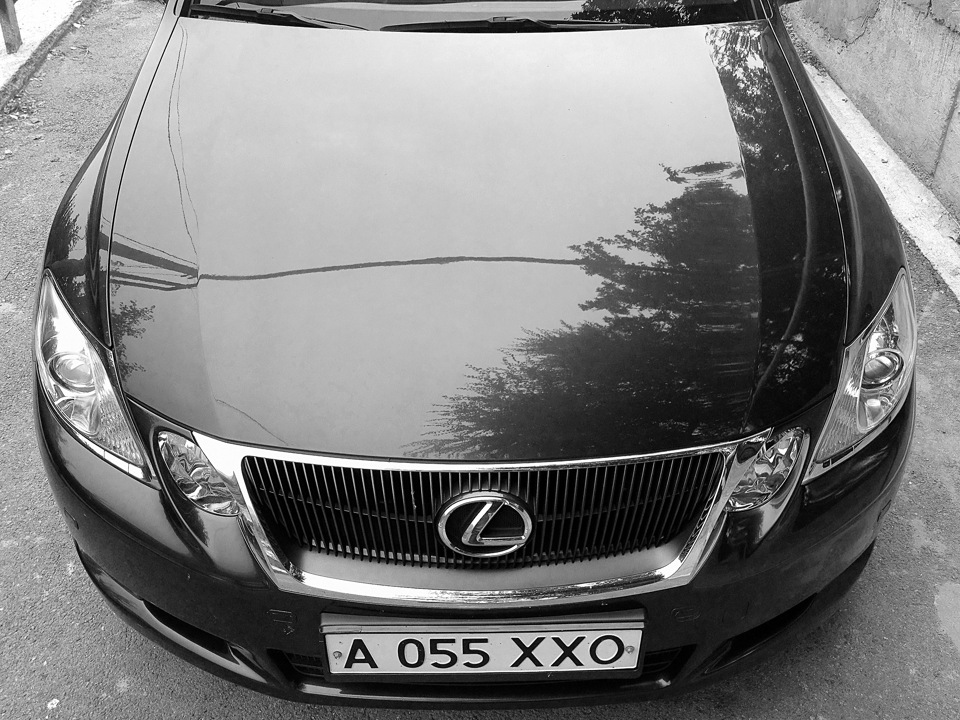 GS350 в черно-белом. — Lexus GS (S190), 3,5 л, 2008 года | фотография ...