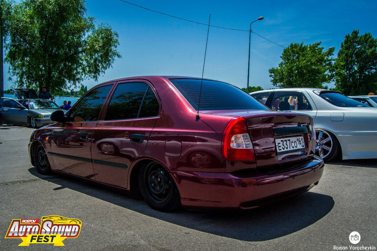 ROSTOV AUTO SOUND FEST/19.06.2016/Гребной канал Дон — Hyundai Accent (2G),  1,5 л, 2008 года | соревнования | DRIVE2