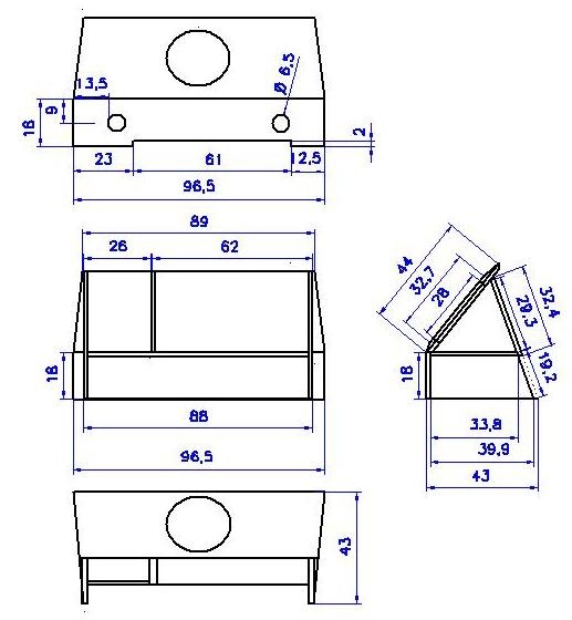 Чертеж короб для иволги 15