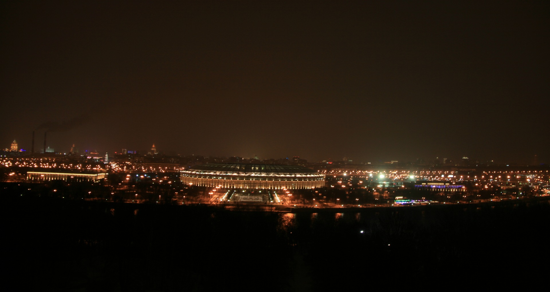 Ночное небо в москве