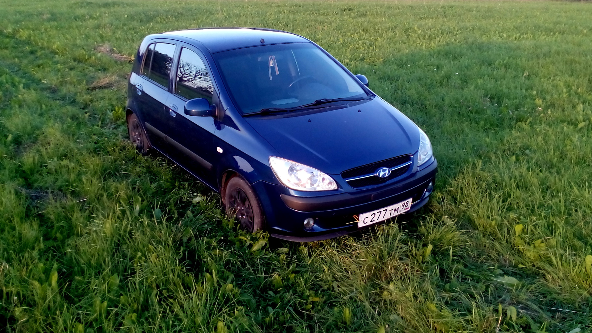 Hyundai Getz 1.4 бензиновый 2007 | Синий на DRIVE2