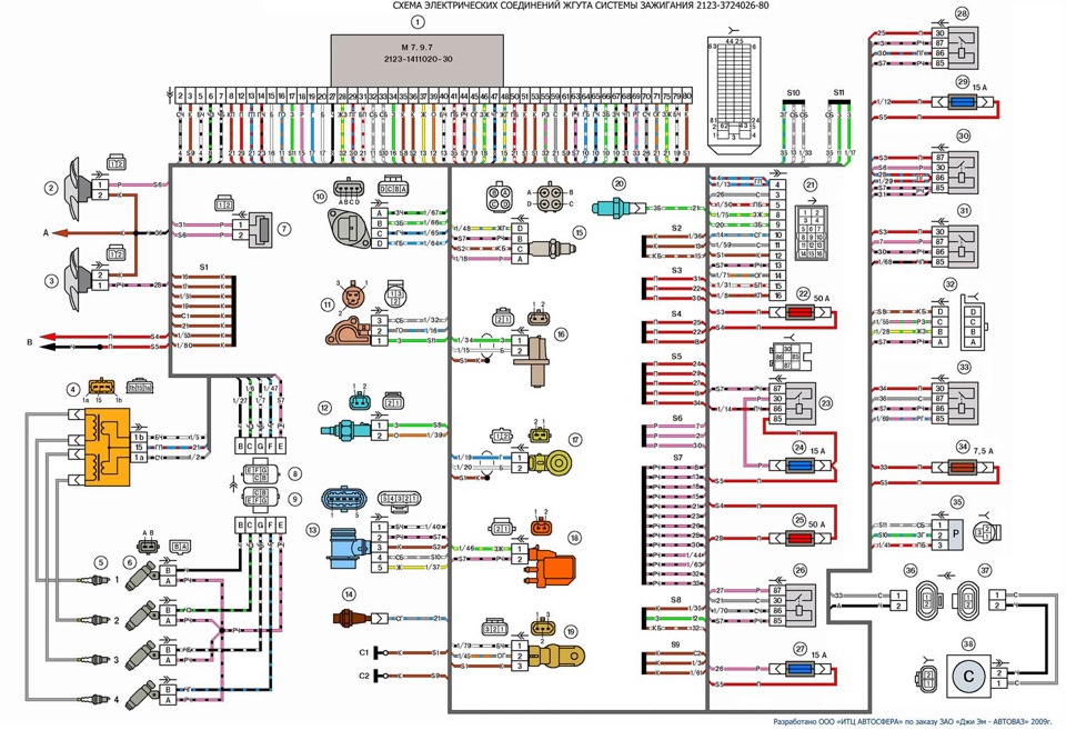 Схема электропроводки нива шевроле 2004г выпуска