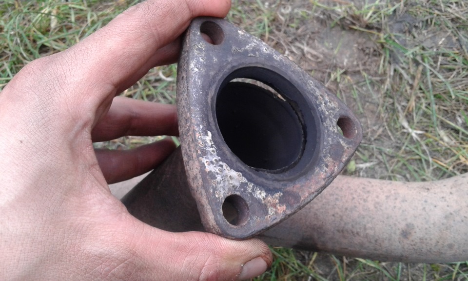 Замена прокладок выхлопной системы, заварка трещины — BMW 3 series (E36 ...