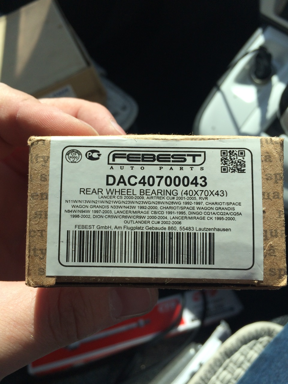 DAC40700043 Подшипник задней ступицы ASVA | Запчасти на DRIVE2