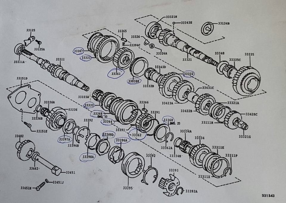 Тойота королла схема коробки передач