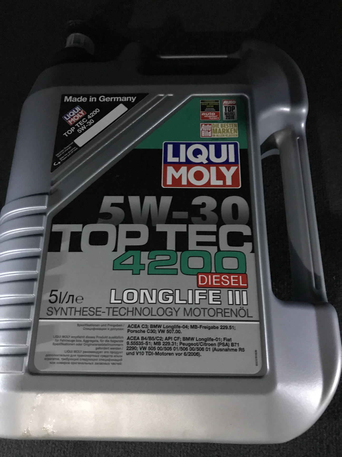 Масло в туарег 2.5 дизель. Liqui Moly TOPTEC 4200 Diesel 5w30. Масло моторное на Туарег 2.5 дизель. Моторное масло для зимы. Зима маслом.