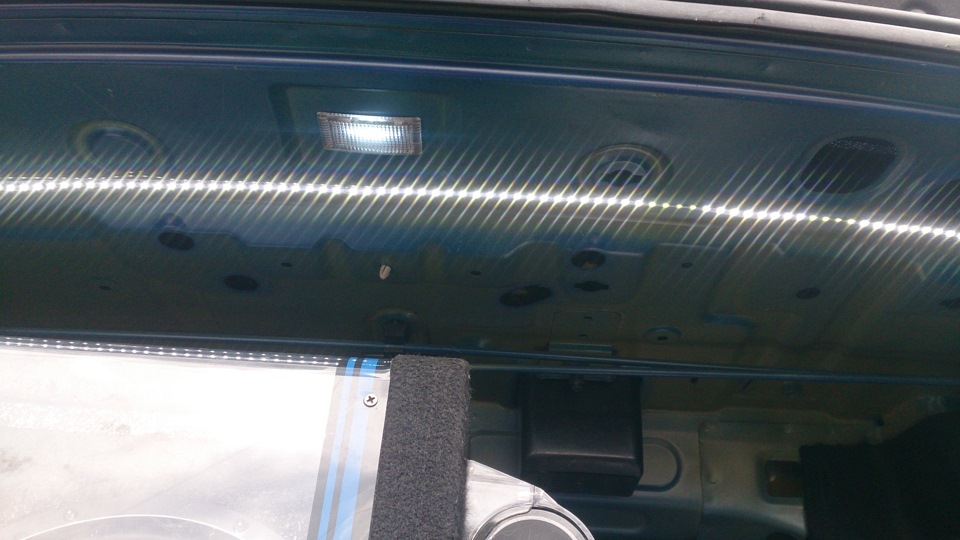 Диодная лента в багажник — Chevrolet Lacetti Sedan, 1,4 л, 2008 года ...