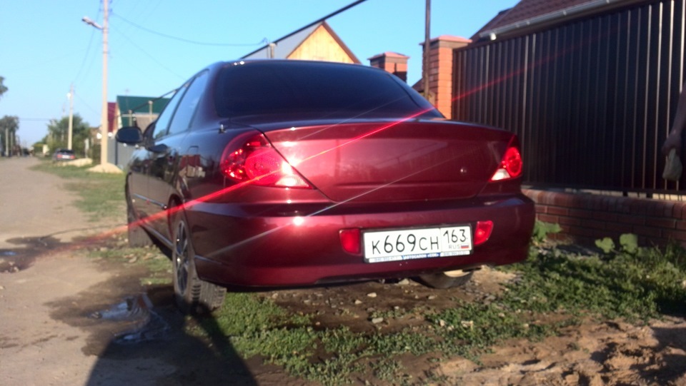 Убрал шильдики и закрасил задние поворотники — KIA Spectra, 1,6 л, 2008 ...