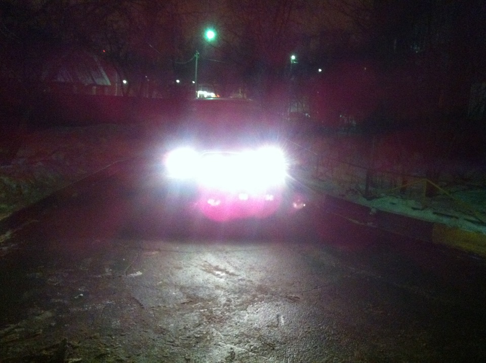 Туманки и MAXLIGHT ксенон 5000k — Mitsubishi Pajero (2G), 3,5 л., 1994 ...