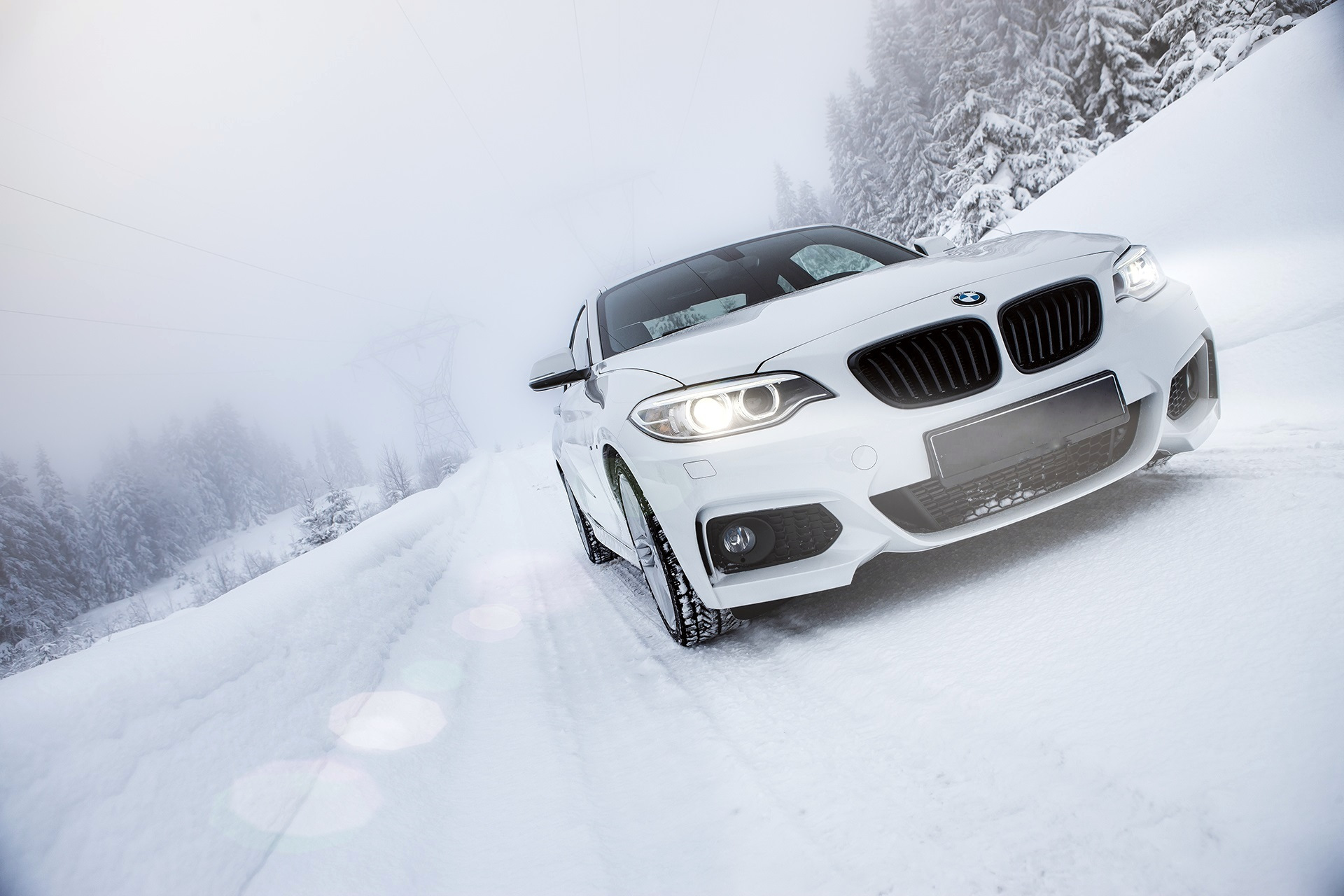 BMW m6 зима