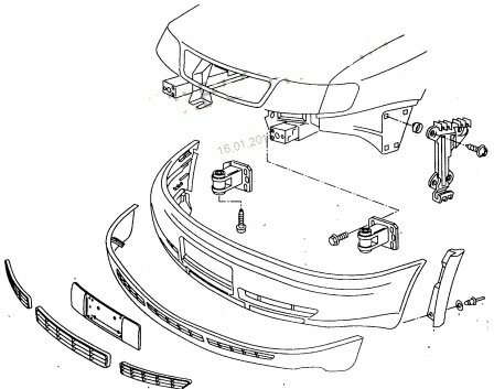 Бампер передний для Audi A6 C4 (Ауди А6 С4) - купить б/у в Минске и Беларуси, цены авторазборок