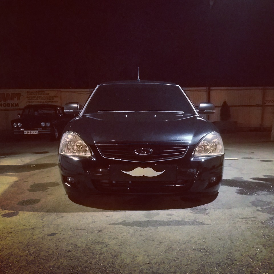 Габариты и усы — Lada Приора хэтчбек, 1,6 л, 2008 года | просто так ...