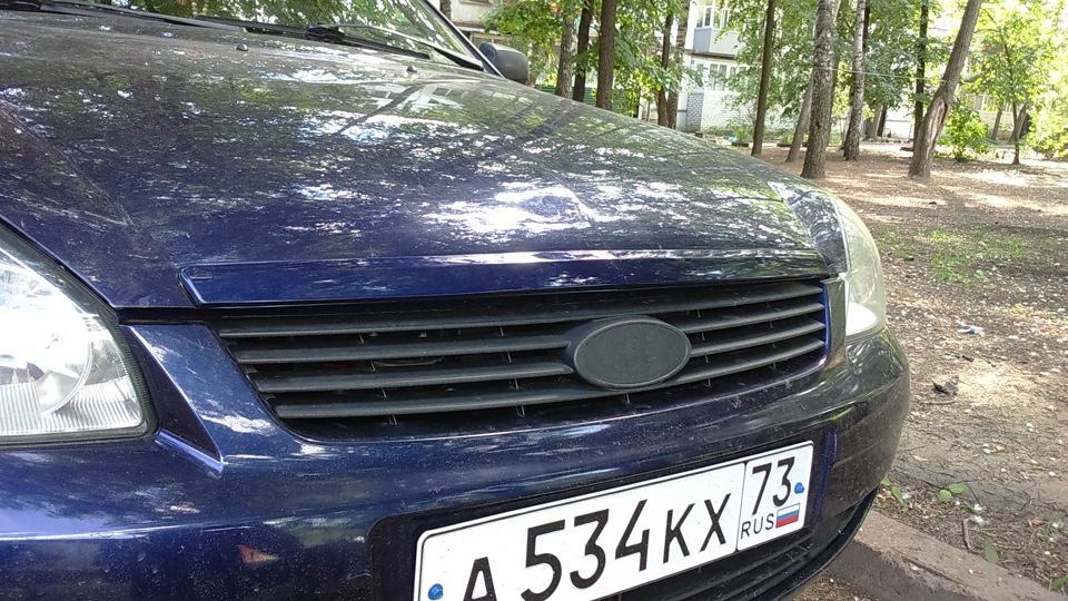 Передняя сабля в цвет — Lada Приора седан, 1,6 л, 2011 года | стайлинг ...