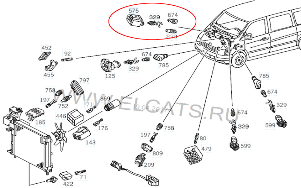 Карта запчастей мерседес