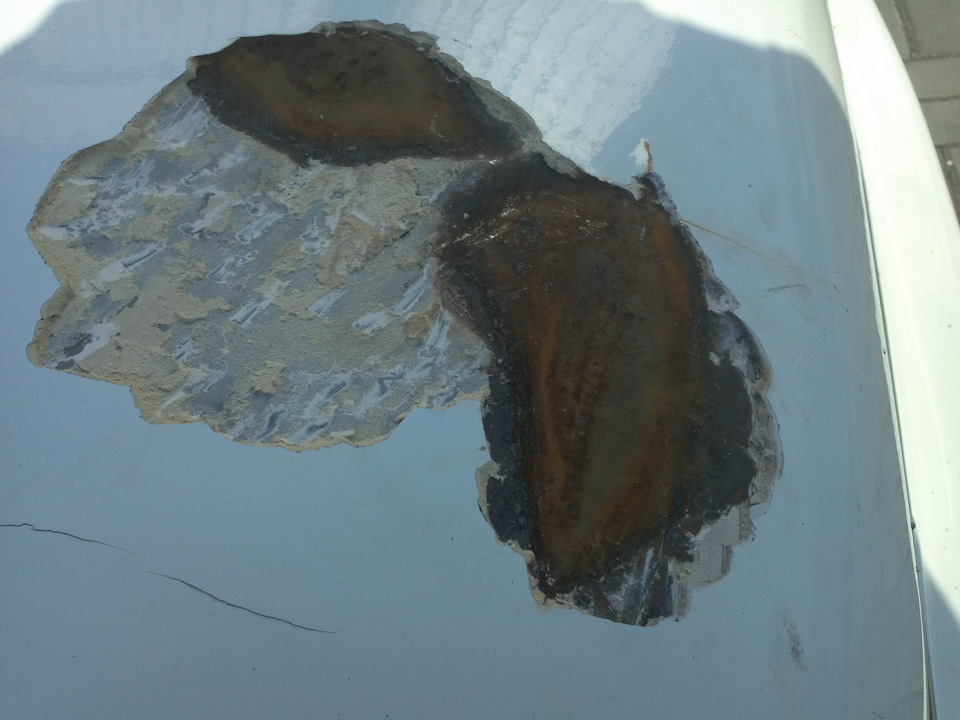 ковырнул трещинки на капоте))) — Москвич 2141