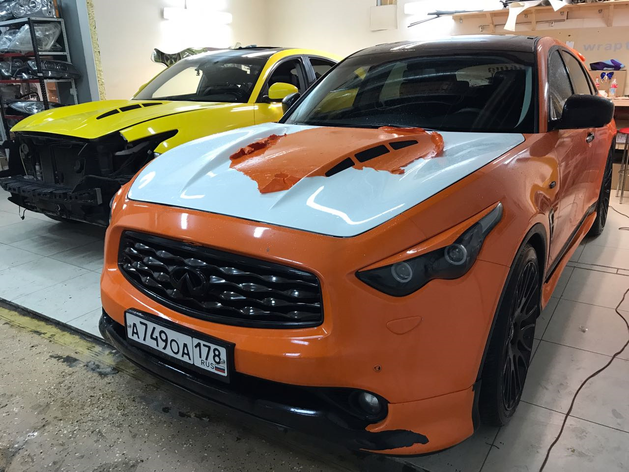 Infiniti fx37 в пленке