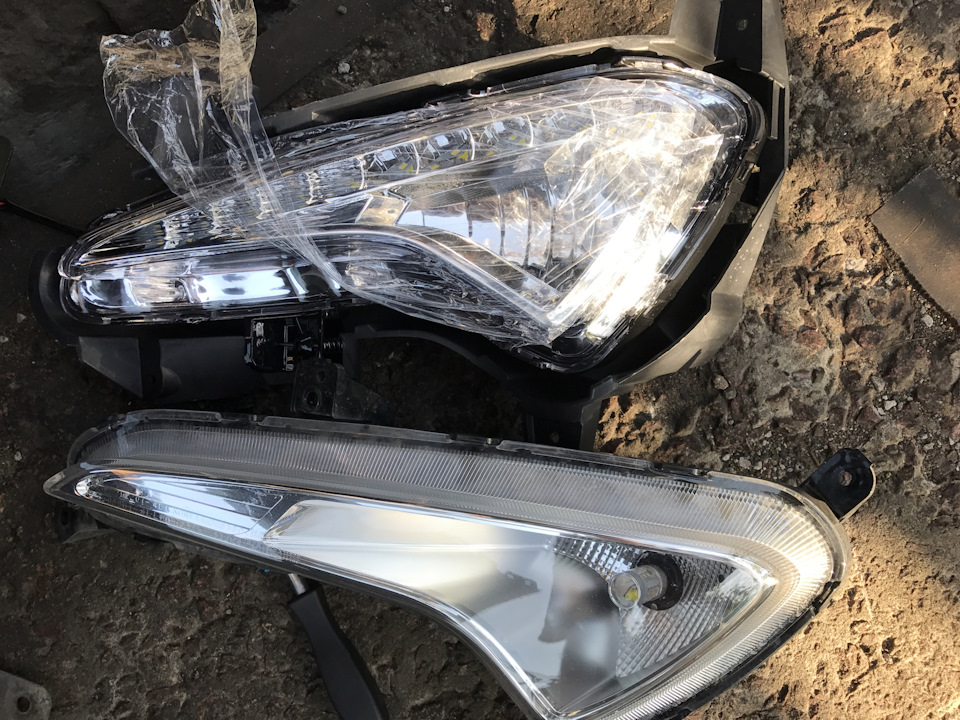 LED Противотуманные фары с дневными ходовыми огнями LED- DRL для Accent ...