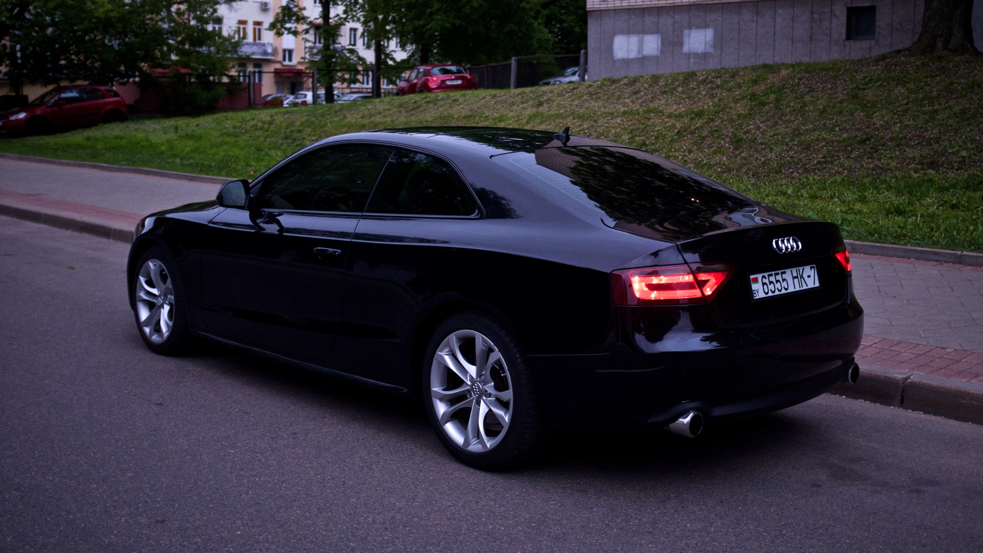 Ауди а6 тонированная. Audi a5 2008. Audi a5 Black 2008.