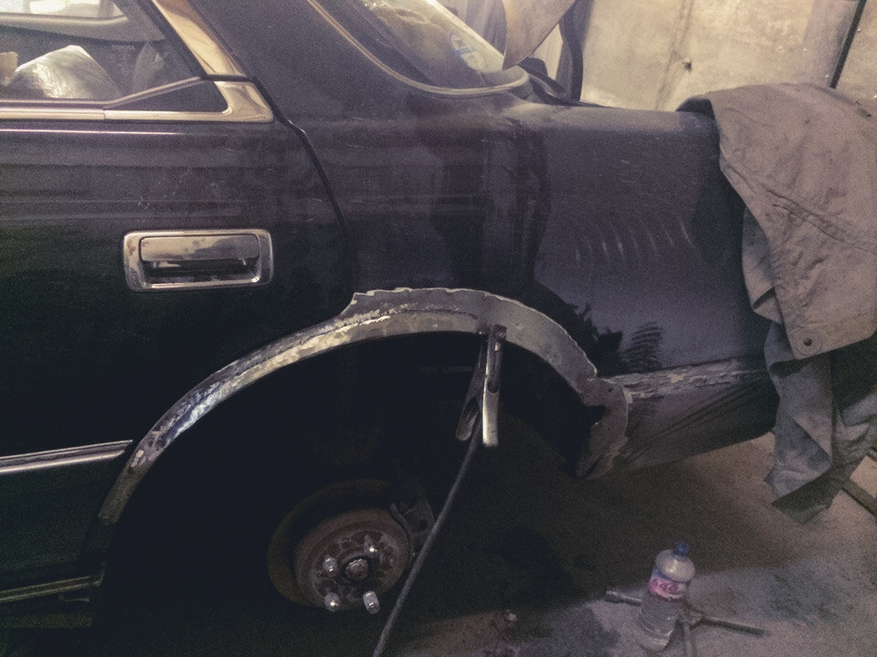 ремонт арок, и Cisco Kids Yamaha spoiler — Toyota Mark II (80), 2,5 л ...