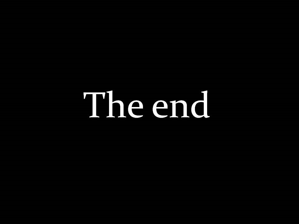 Картина the end