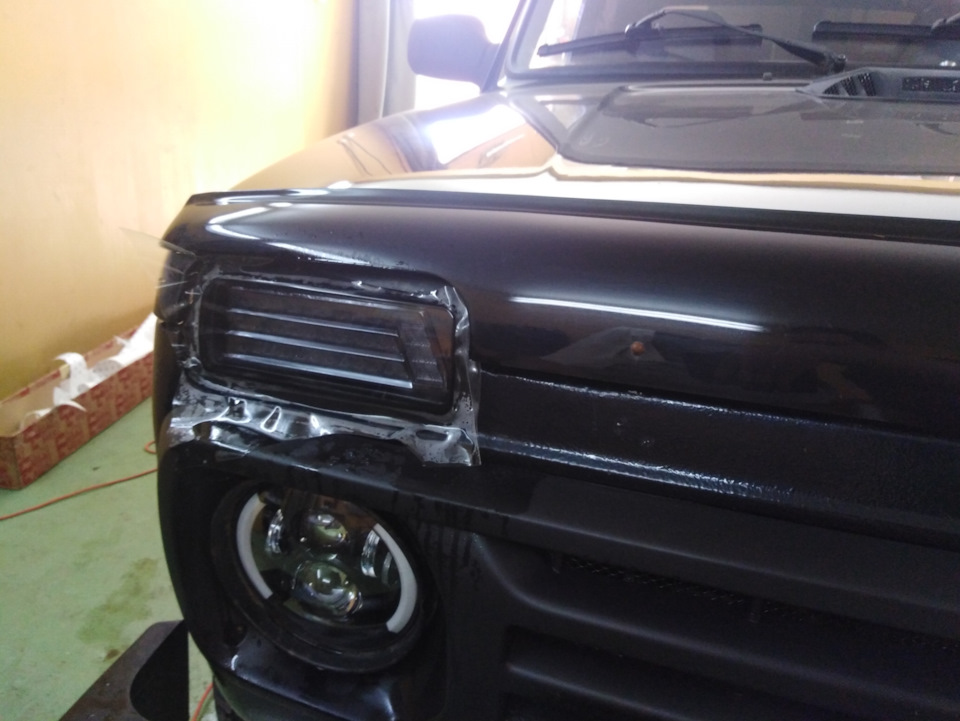 Бронепленка на фары — Lada 4x4 3D, 1,7 л, 2012 года | стайлинг | DRIVE2