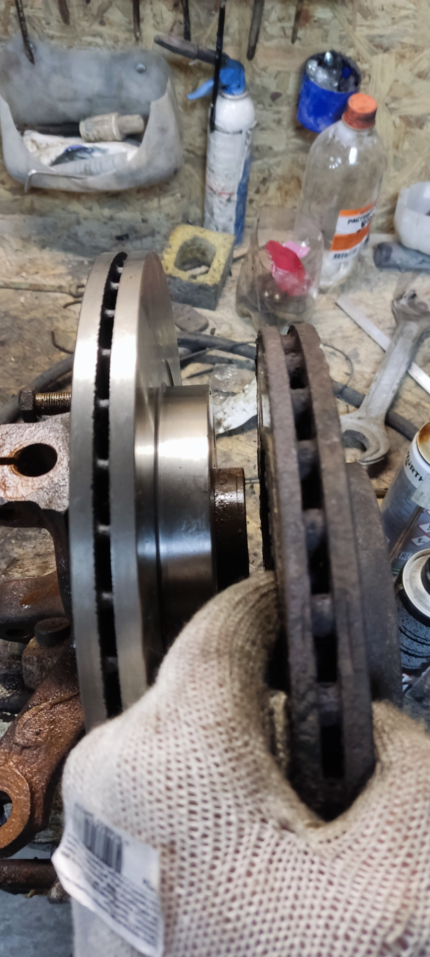 Замена сайлентблоков передних рычагов и передних тормозных дисков ...