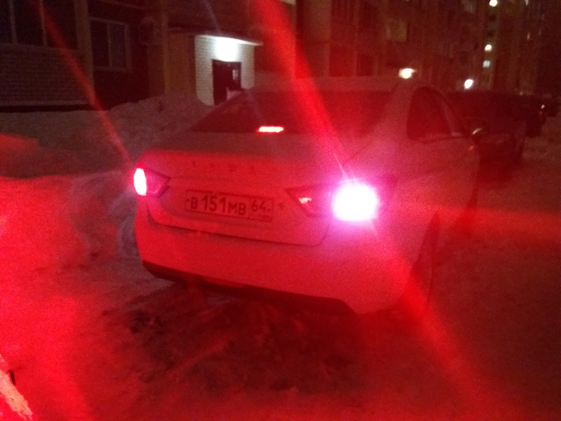 Светодиодные лампы в габариты и стопсигналы — LADA Vesta, 1,6 л., 2016 ...