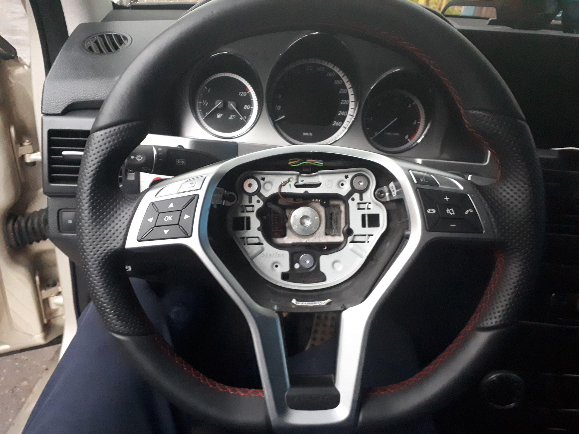 Как снять руль glk