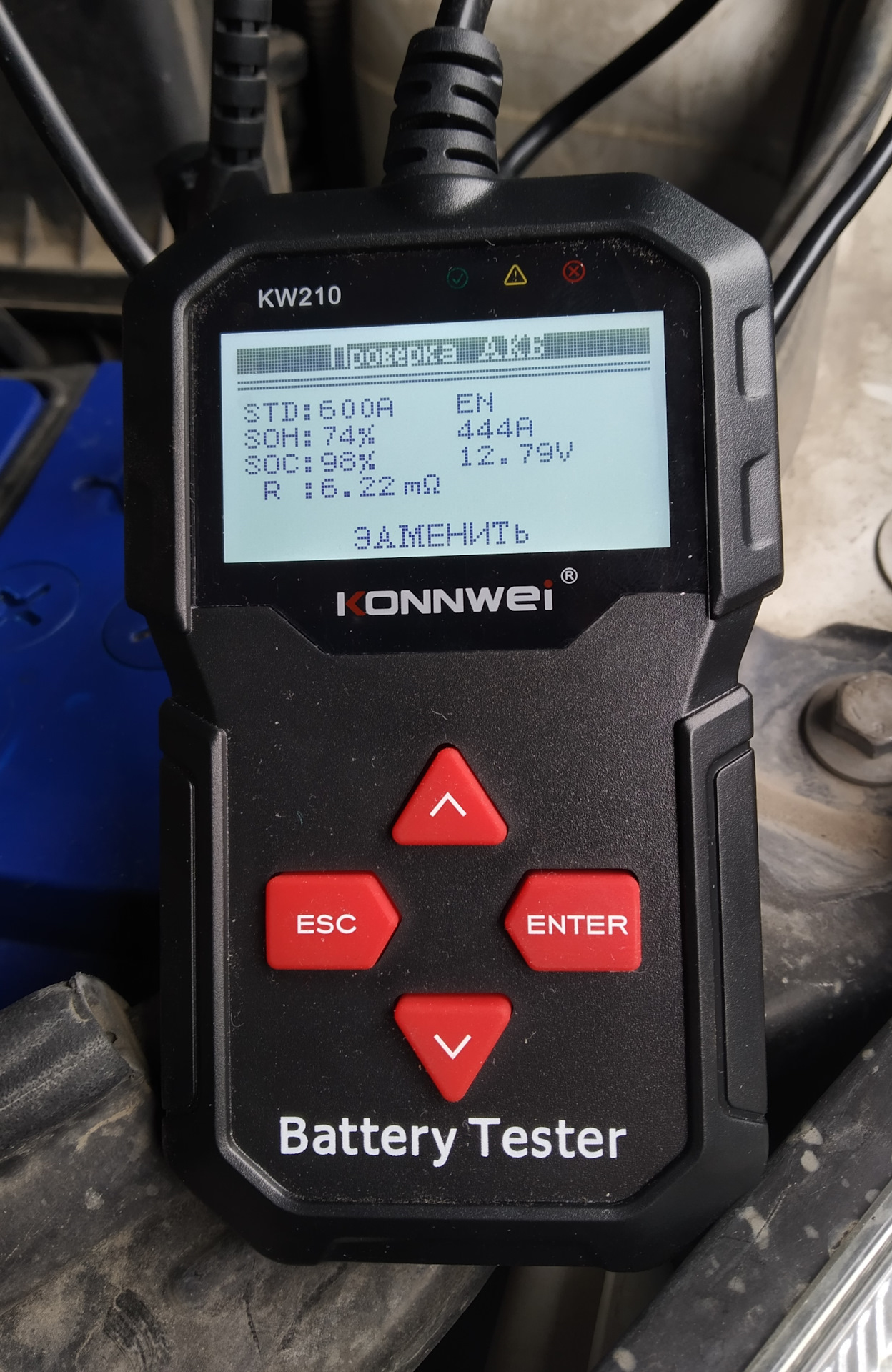 Тестер для АКБ KONNWEI KW210 — DRIVE2