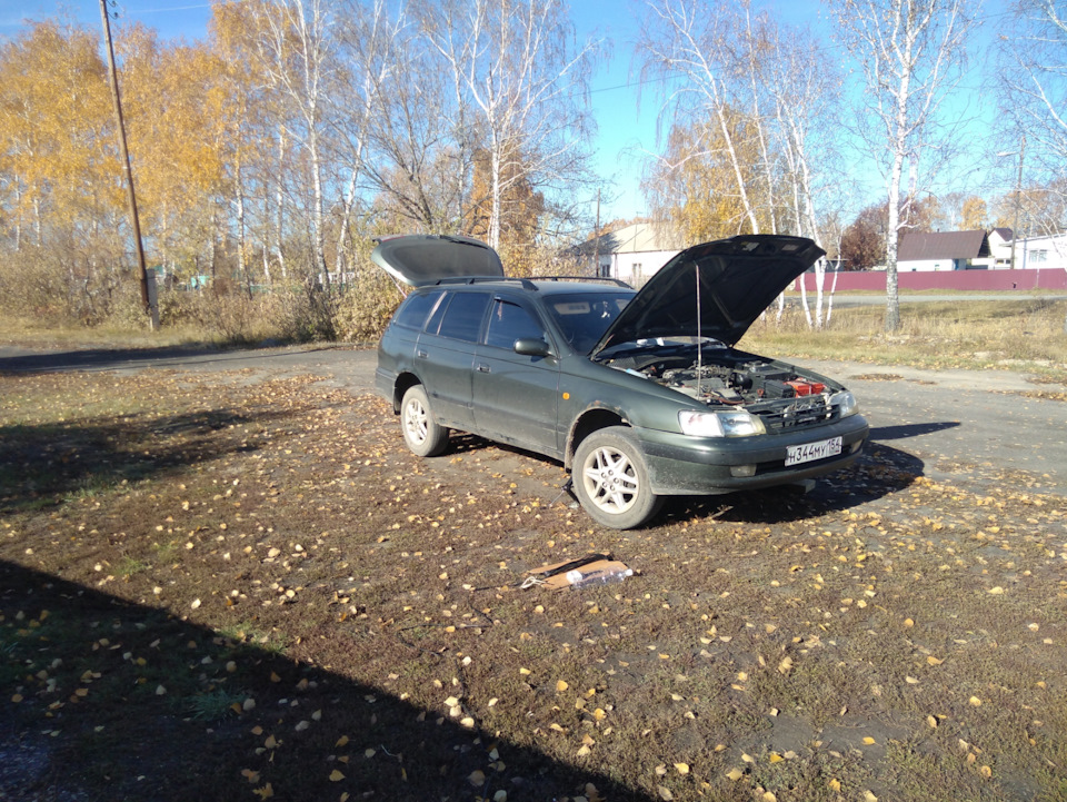 Зимние колёса, тормозная жидкость. — Toyota Caldina (190), 1,8 л, 1993 ...