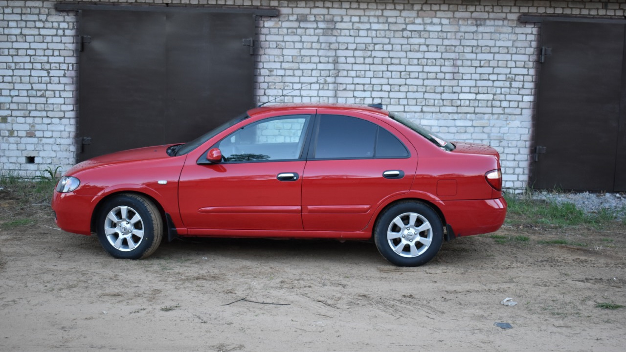 Nissan Almera II (N16) 1.5 бензиновый 2006 | красная альмерка на DRIVE2