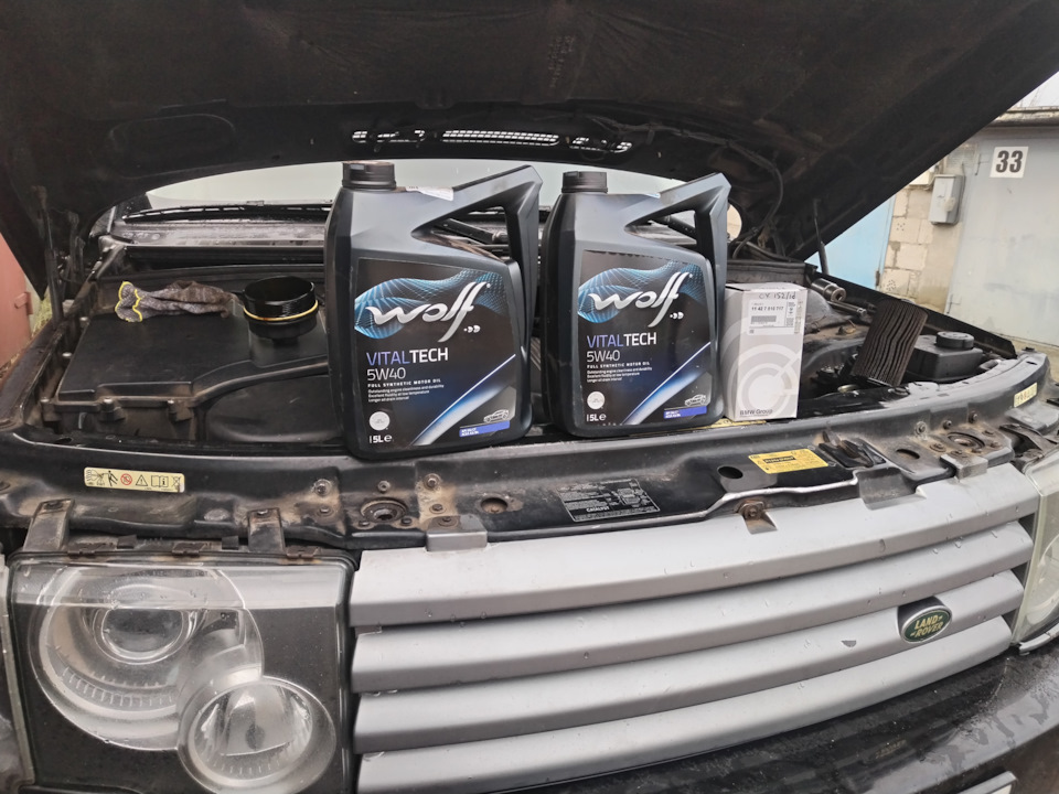 Замена и замер давления масла — Land Rover Range Rover (3G), 4,4 л ...