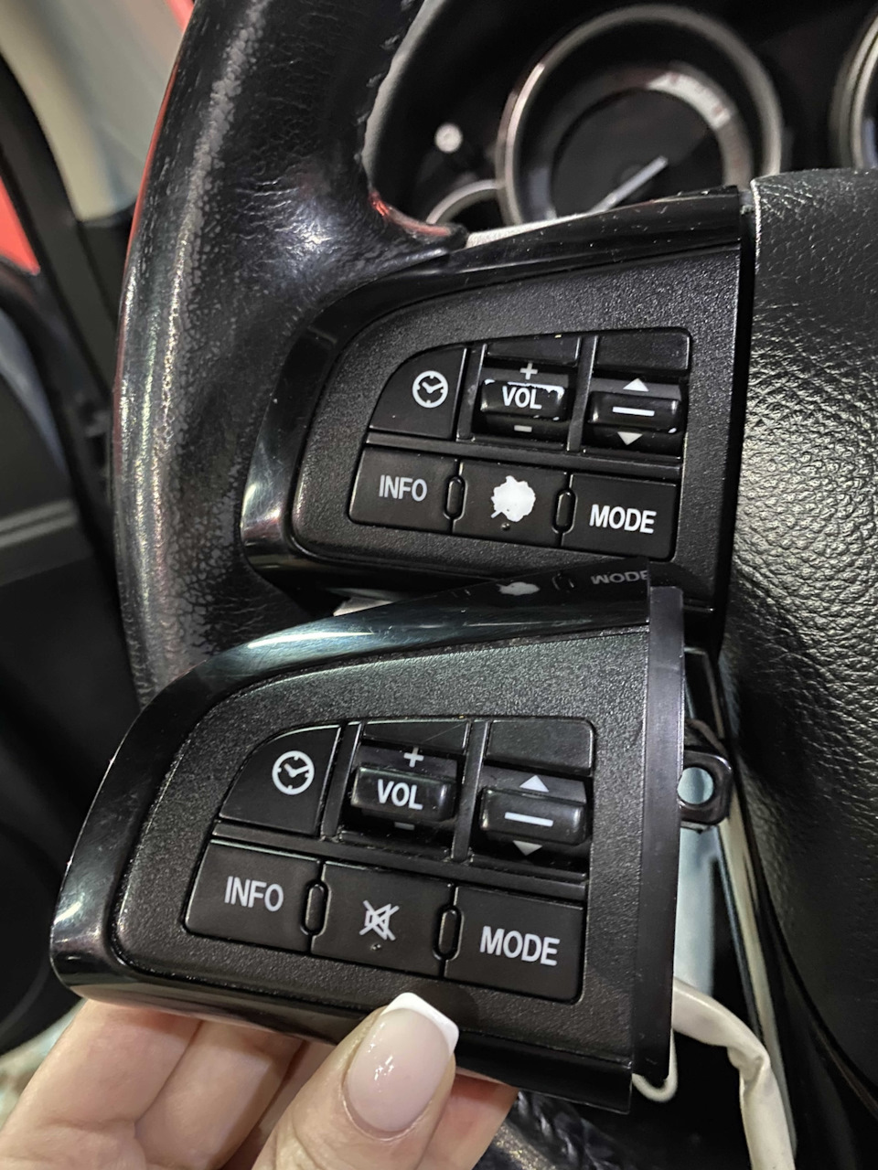 Suntek на фары, полировка заднего бампера, кнопки руля🚙 — Mazda 6 (2G ...