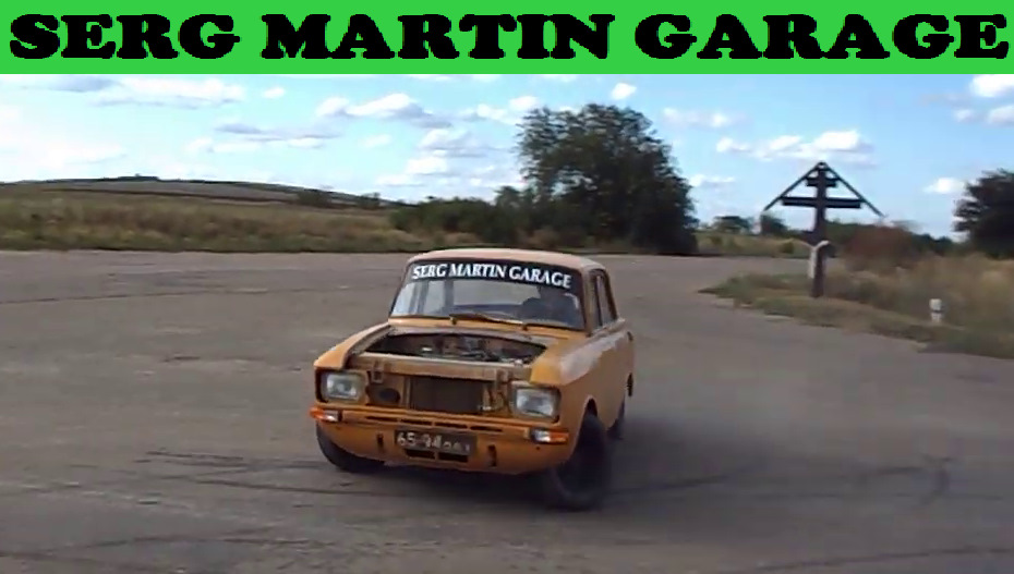 Жестко валим боком на Москвич 2140. Невероятный дрифт на Москвич с ...