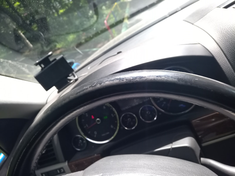 Покраска руля и дым из выхлопа — Volkswagen Touareg (1G), 3 л, 2007 ...