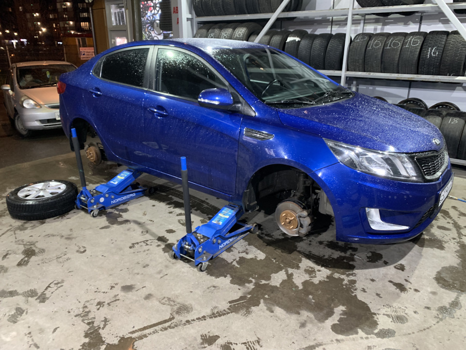 Шиномонтаж — KIA Rio (3G), 1,6 л, 2014 года | шины | DRIVE2