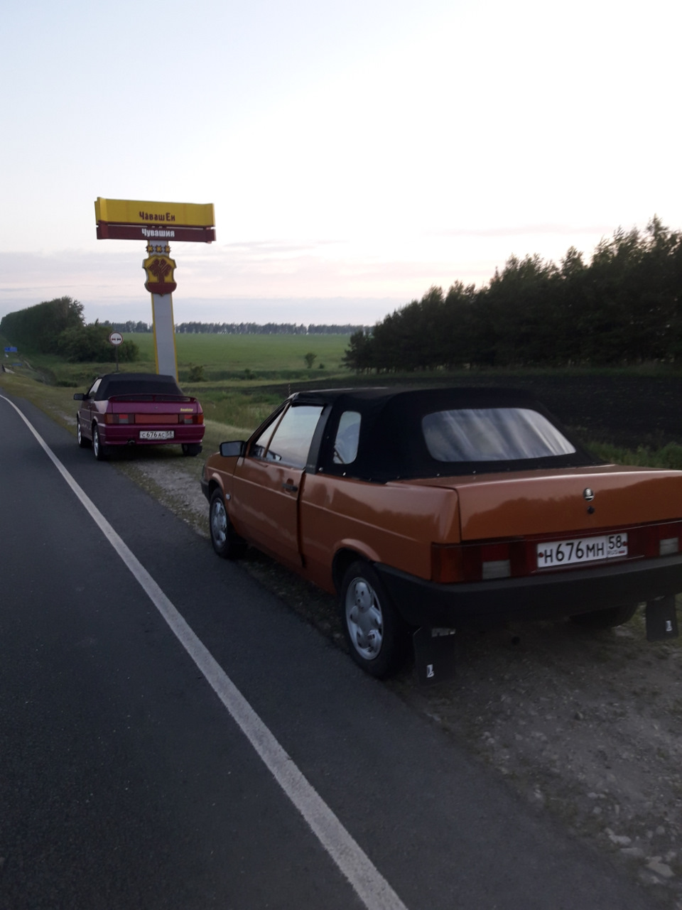 Ретро Фестиваль Машины времени Чебоксары, первая награда. — Lada Samara  Cabrio, 1,5 л, 1995 года | путешествие | DRIVE2