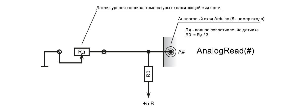 Схема подключения электронного датчика давления масла