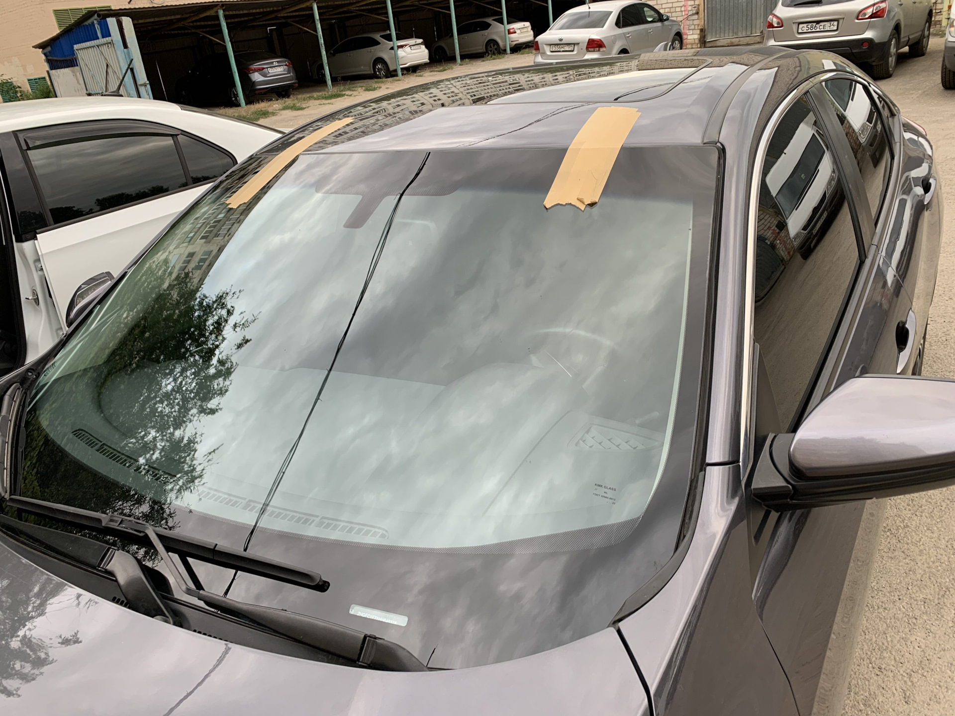 Замена Лобового стекла — Honda Civic 4D (10G), 1,5 л, 2017 года | визит ...