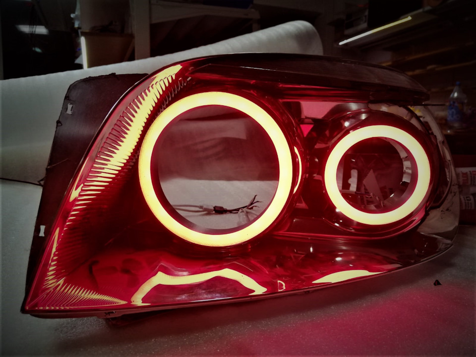 Ангельские глазки TAU tech в фары Toyota Rav4 3 поколения — TAU tech на ...