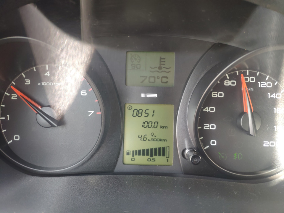 расход трасса — Lada Гранта лифтбек, 1,6 л, 2015 года | наблюдение | DRIVE2