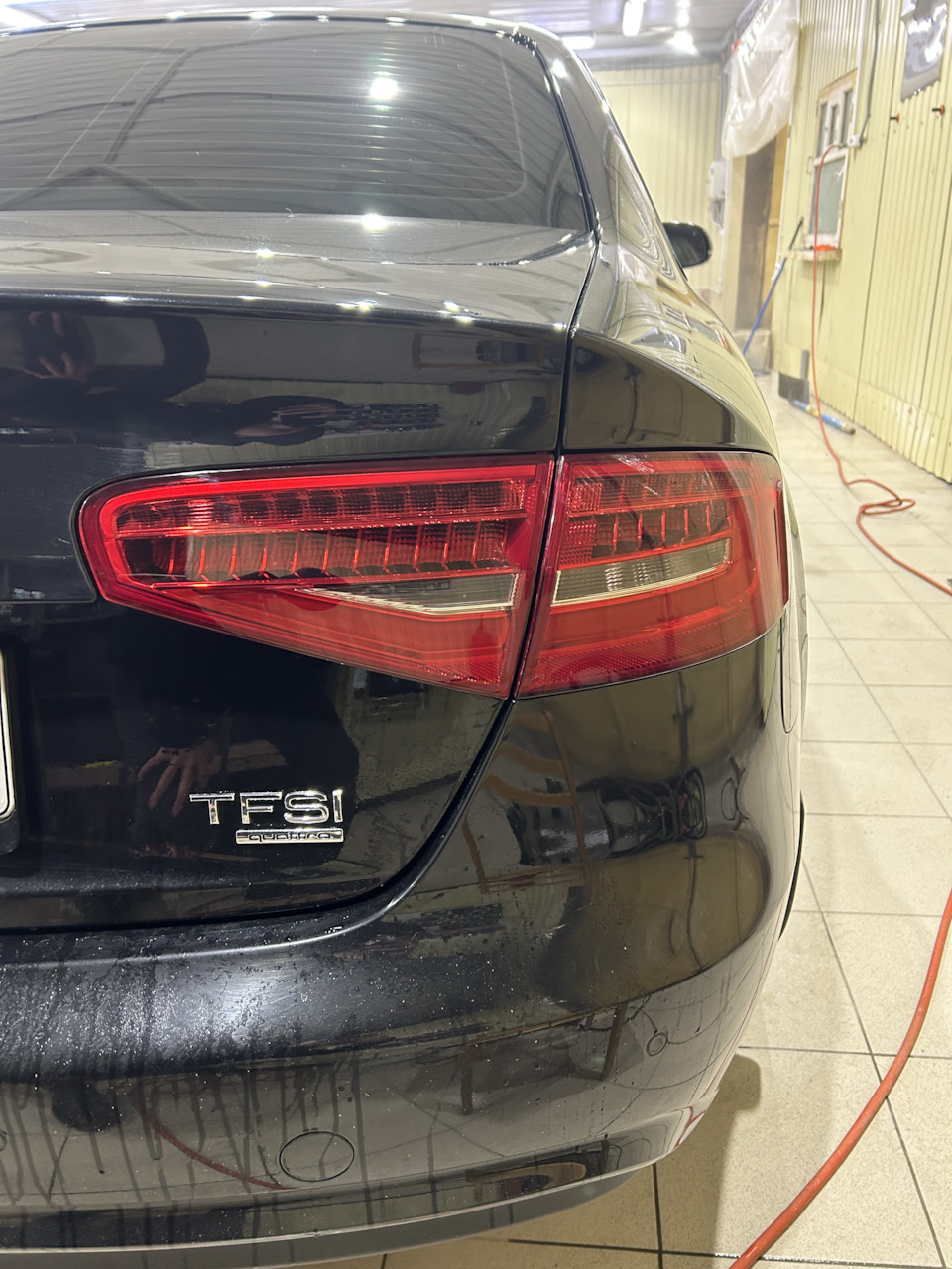 Защита задних фонарей — Audi A4 B8 FL — Audi A4 (B8), 2 л, 2014 года ...