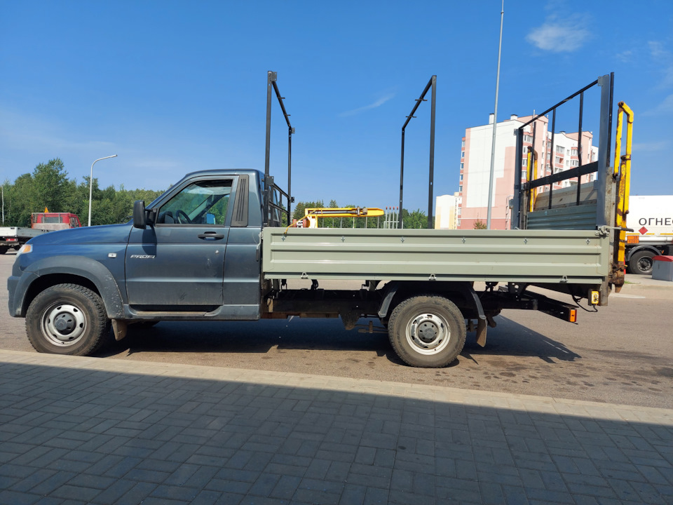 Бортовая платформа от Газели Next на УАЗ Профи установлена — УАЗ Профи ...
