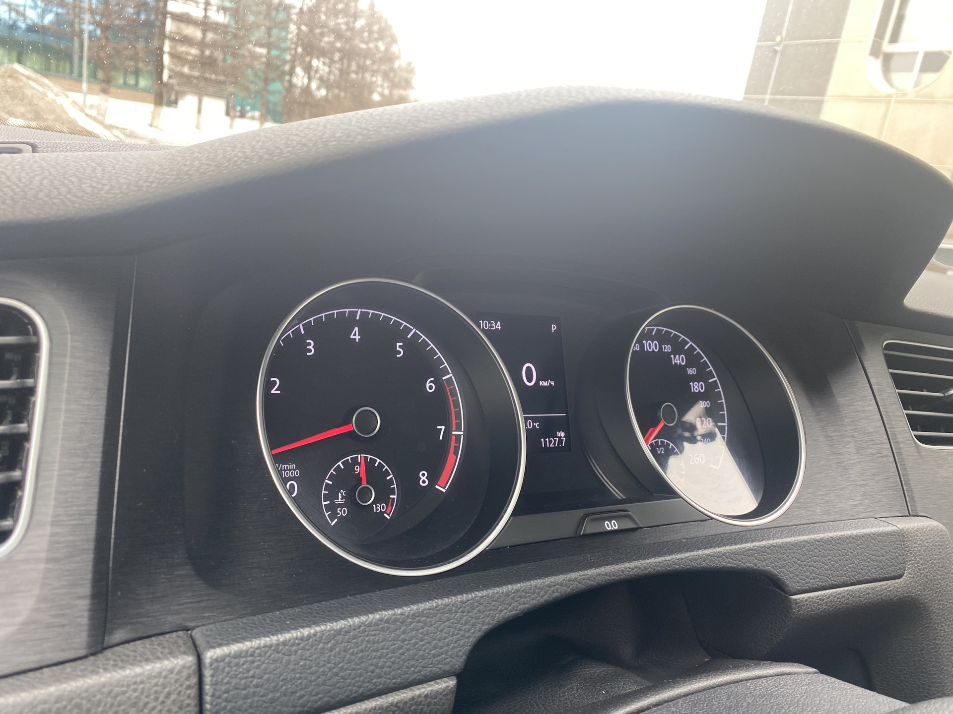 Оклейка панели. — Volkswagen Golf Mk7, 1,6 л, 2014 года | своими руками ...