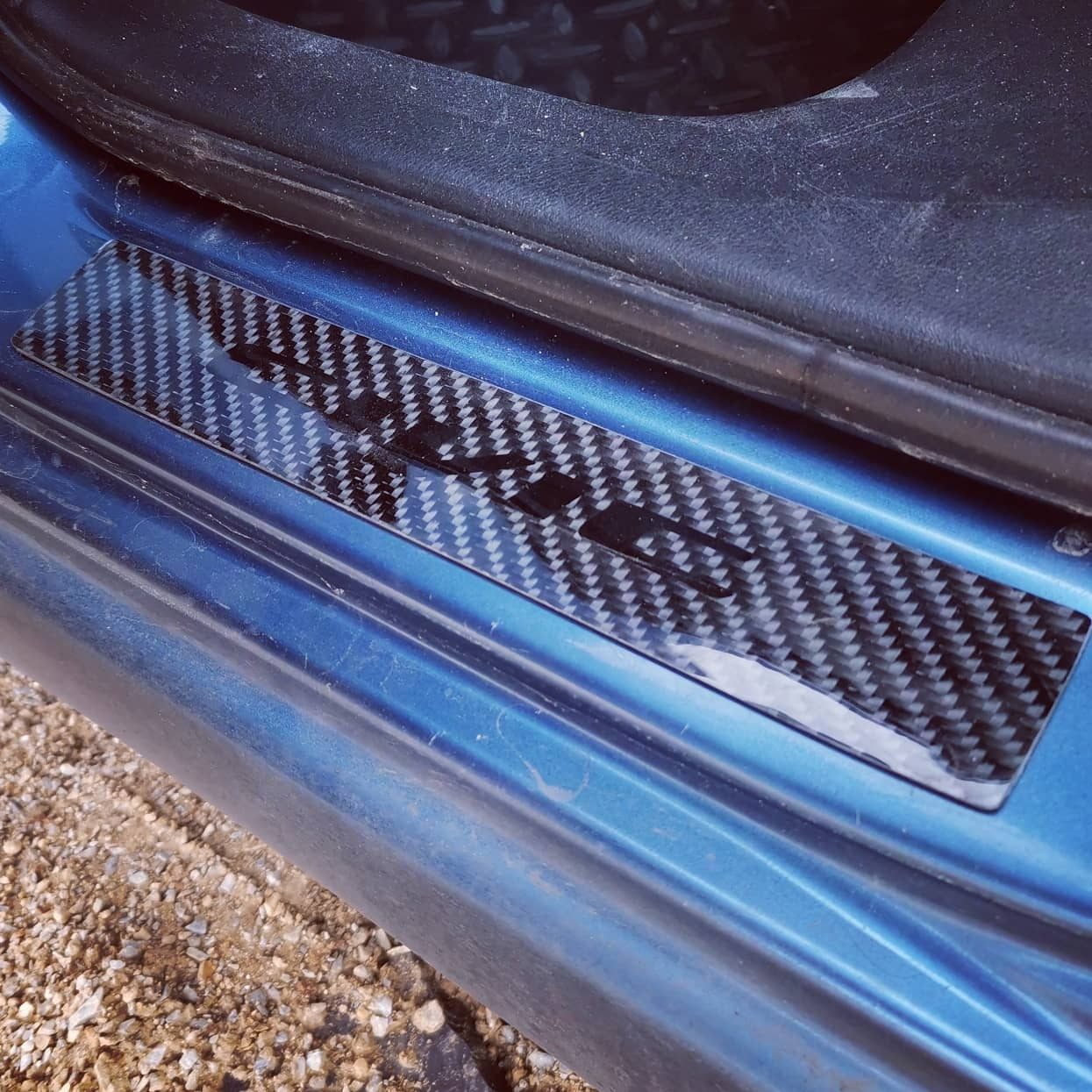 Карбоновые накладки на пороги — Honda Civic 4D (8G), 1,8 л., 2007 года ...