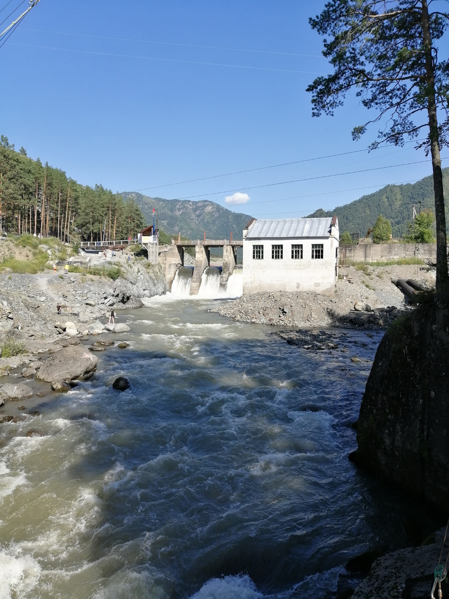 Чемальская ГЭС тарзанка