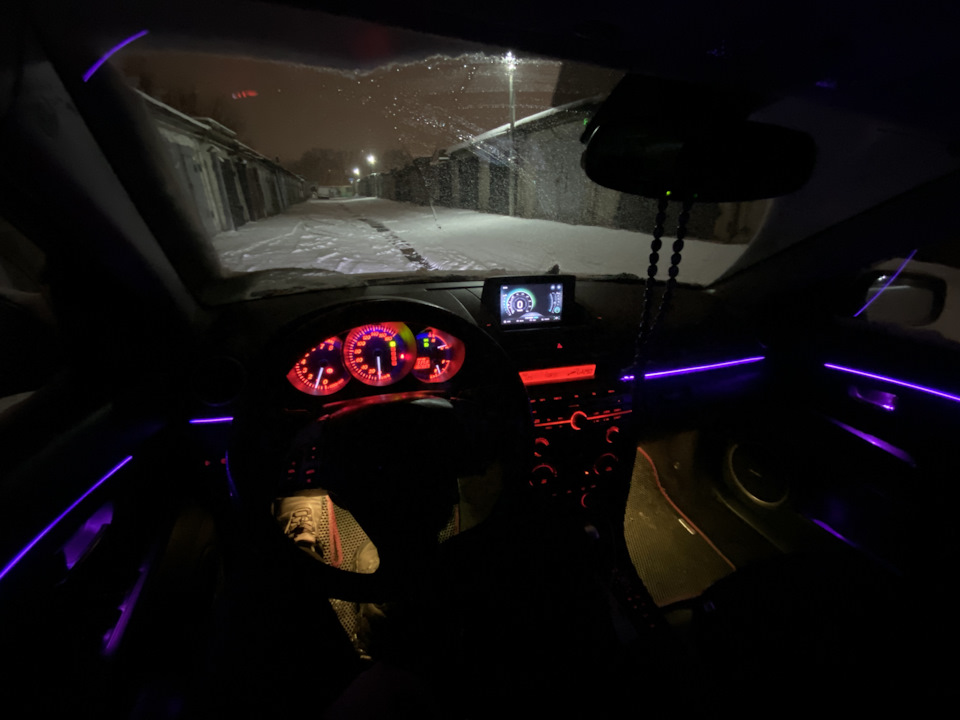Атмосферная подсветка салона Mazda 3 bk — Mazda 3 (1G) BK, 1,6 л, 2008 ...